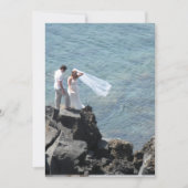 eiland bruiloft bedankkaart (Voorkant)