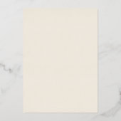 Eiland Bruiloft Off White Crème Folie Uitnodiging (Achterkant)