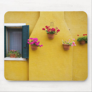 Eiland Burano, Burano, Italië. Kleurrijk Burano 3 Muismat