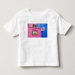 Eiland Burano, Burano, Italië. Kleurrijk Burano Kinder Shirts