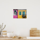 eiland Burano, Burano, Italië. Kleurstof 5 Poster (Keuken)