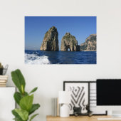 eiland Capri, Faraglioni Poster (Thuiskantoor)