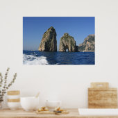 eiland Capri, Faraglioni Poster (Keuken)