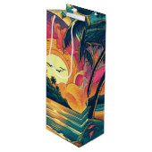 Eiland Cultuur Gift Bag 01 Wijn Cadeautas (Voorkant Gekanteld)