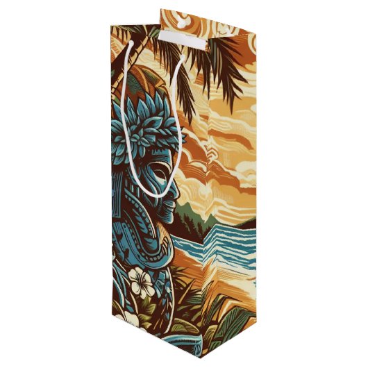 Eiland Cultuur Gift Bag 10 Wijn Cadeautas (Achterkant Gekanteld)