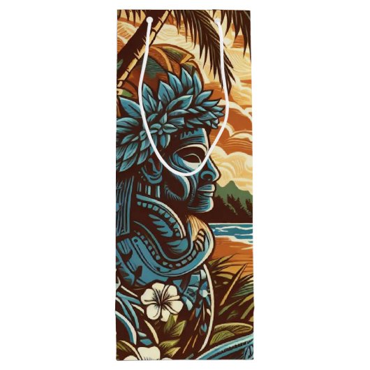 Eiland Cultuur Gift Bag 10 Wijn Cadeautas (Achterkant)