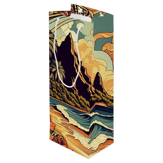 Eiland Cultuur Gift Bag 11 Wijn Cadeautas (Achterkant Gekanteld)