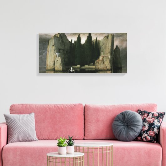 Eiland der doden van Arnold Böcklin, symbolisme Canvas Afdruk (Insitu (Woonkamer))