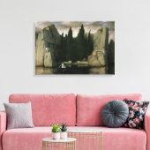 Eiland der doden van Arnold Böcklin, symbolisme ku Canvas Afdruk (Insitu (Woonkamer))