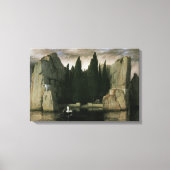 Eiland der doden van Arnold Böcklin, symbolisme ku Canvas Afdruk (Voorkant)