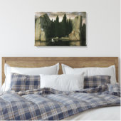 Eiland der doden van Arnold Böcklin, symbolisme ku Canvas Afdruk (Insitu (Slaapkamer))