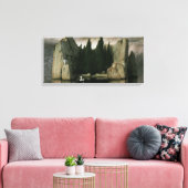 Eiland der doden van Arnold Böcklin, symbolisme ku Canvas Afdruk (Insitu (Woonkamer))