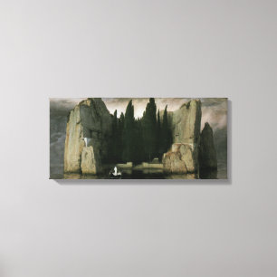 Eiland der doden van Arnold Böcklin, symbolisme ku Canvas Afdruk