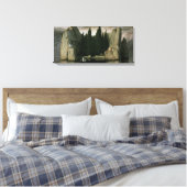Eiland der doden van Arnold Böcklin, symbolisme ku Canvas Afdruk (Insitu (Slaapkamer))