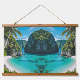 Eiland Dromen aan de Muur Hangend Wandkleed