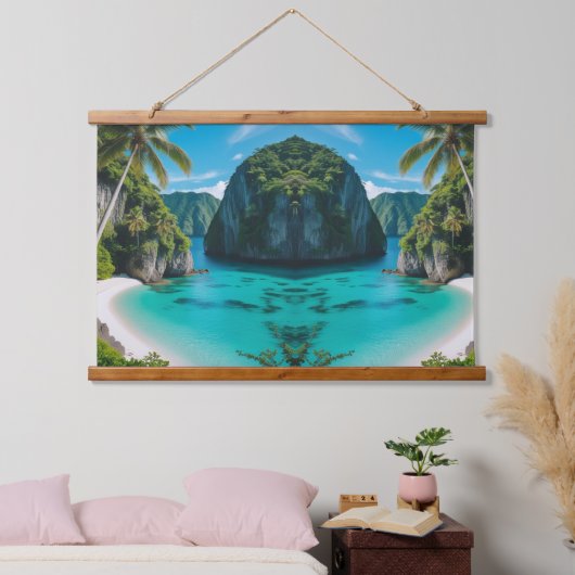 Eiland Dromen aan de Muur Hangend Wandkleed (Slaapkamer)