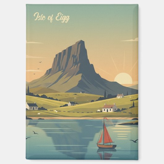 Eiland Eigg, Schotland Reis Magneet (Voorkant)