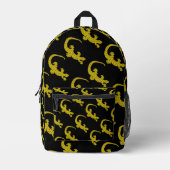 Eiland Gecko (zwart) Bedrukte Rugzak (Voorkant)