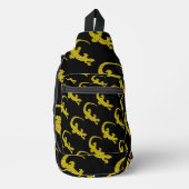 Eiland Gecko (zwart) Sling Bag (Voorkant)