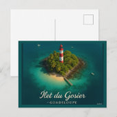Eiland Gosier Guadeloupe Briefkaart (Voorkant / Achterkant)