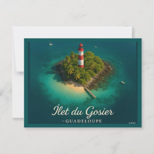 Eiland Gosier Guadeloupe Briefkaart