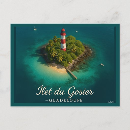 Eiland Gosier Guadeloupe Briefkaart (Voorkant)