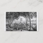 eiland Guam: Arbeidsgezinden in de tuin Visitekaartje (Achterkant)