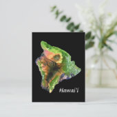 eiland Hawaii van het Afbeelding Space Landsat Briefkaart (Staand voorkant)