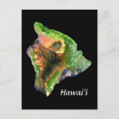 eiland Hawaii van het Afbeelding Space Landsat Briefkaart (Voorkant)