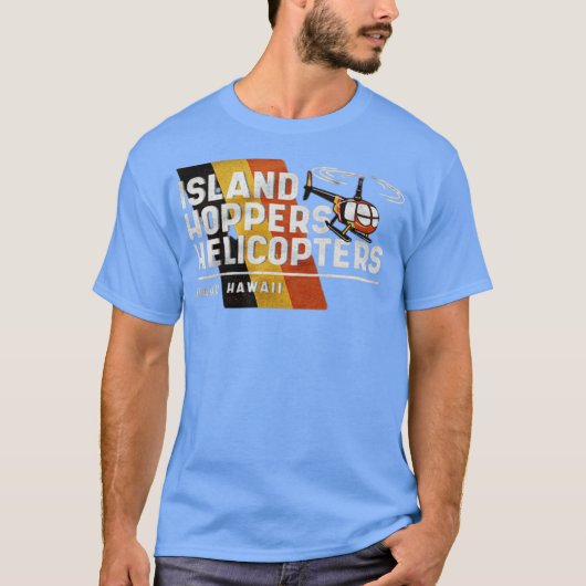 Eiland Hoppers Helikopters T-shirt (Voorkant)