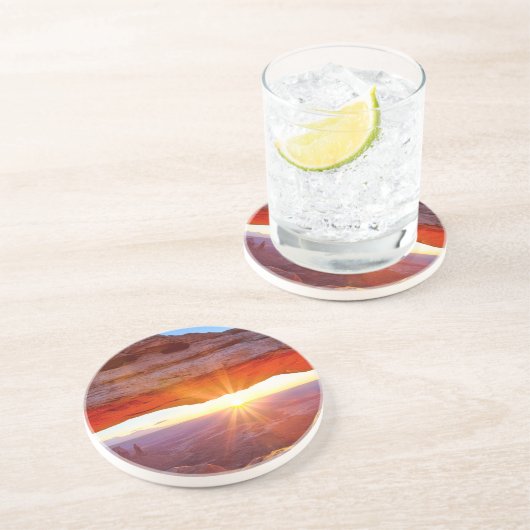 Eiland in de Sky Zandsteen Onderzetter (Zijkant)