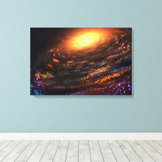 Eiland in de Void Canvas Afdruk (Insitu (Houten vloer))