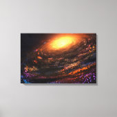 Eiland in de Void Canvas Afdruk (Voorkant)