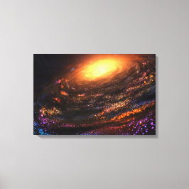 Eiland in de Void Canvas Afdruk