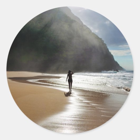 Eiland in de zon Sticker (Voorkant)