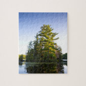 Eiland in het Long Pond-meer Legpuzzel (Verticaal)