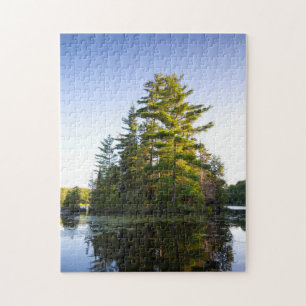 Eiland in het Long Pond-meer Legpuzzel