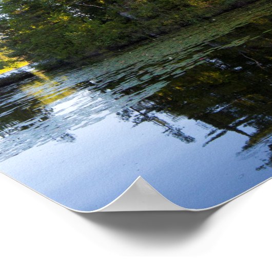 Eiland in het Long Pond-meer Poster (Hoek)