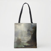 eiland in het meer (olie op het canvas) tote bag (Voorkant)