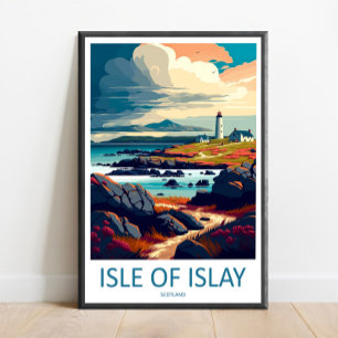 Eiland Islay Reisprint Muurkunst Eiland Islay  Poster