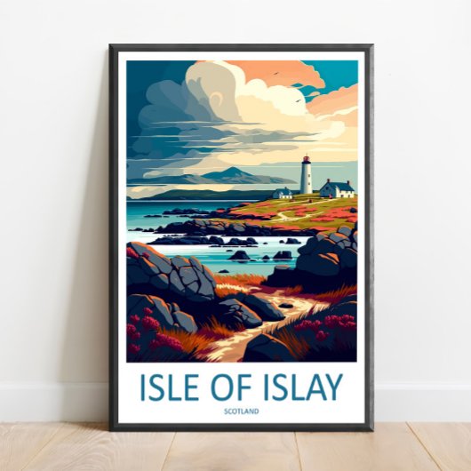 Eiland Islay Reisprint Muurkunst Eiland Islay  Poster