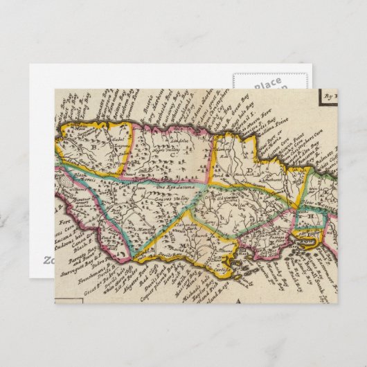 Eiland Jamaïca Briefkaart (Voorkant / Achterkant)