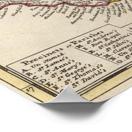 eiland Jamaica Poster (Hoek)