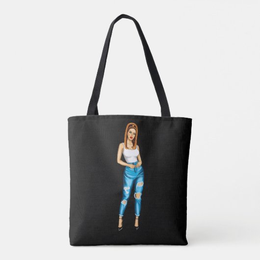 eiland Jamaica Tote Bag (Achterkant)