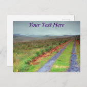 eiland Jura track, Schotland Briefkaart (Voorkant / Achterkant)