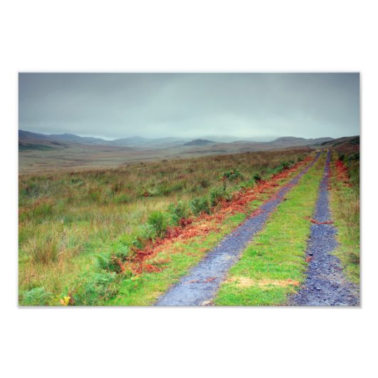 eiland Jura track, Schotland Foto Afdruk (Voorkant)