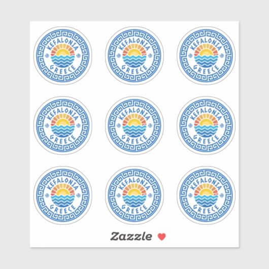 Eiland Kefalonia, Griekenland Meerdere sticker  (Vel)