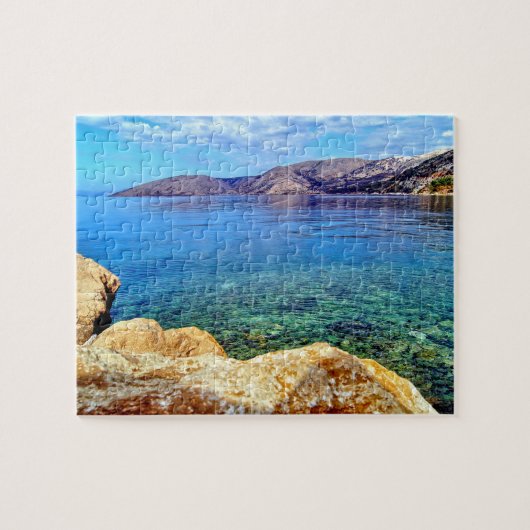 eiland Krk in Kroatië Legpuzzel (Horizontaal)