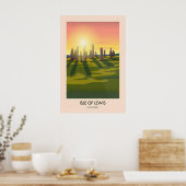Eiland Lewis Schotland Reisposter Poster (Keuken)