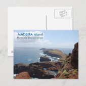 eiland Madeira, Ponta de São Lourenço Briefkaart (Voorkant / Achterkant)